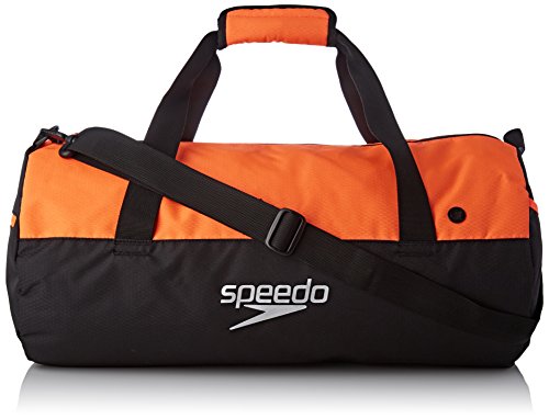 Speedo Duffel Bag Mochila  Adult Unisex  Negra Anaranjado  Talla única