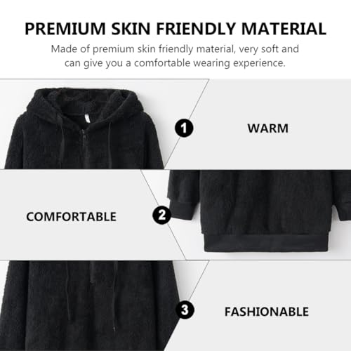 Chaqueta sudadera capucha mujer abrigo manga larga cremallera cómoda 5