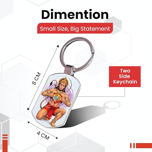 Image of Stylish Metal Keychains with Permanent Glossy Print - Inspirational Quotes & Spiritual Designs - Perfect Key chains for loved ones, Personal Use, Gifts & Return Gifts