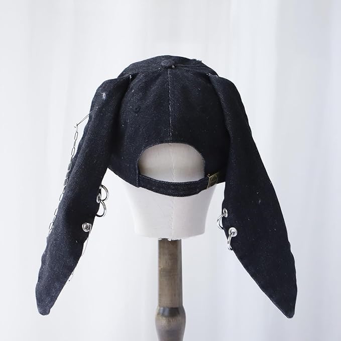 Gorro Denim con Orejas de Conejo estilo Grunge miniatura 5