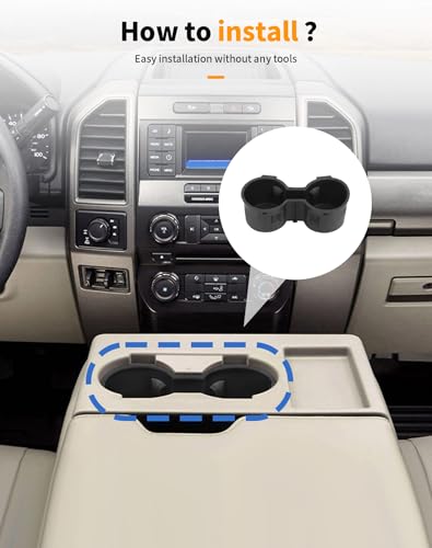 Insertos de portavasos Hoolcar para Ford Super Duty miniatura 6