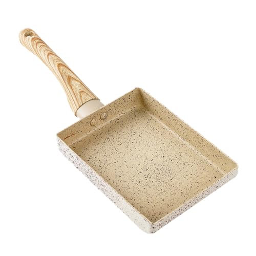 Mikinona 1pc Rectangular Cacerola Plano Antiadherente Desayuno Huevo De Huevo Cocinar Sartén