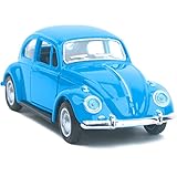 Berry President 1967 Classic Beetle Bug Vintage 1/32 Scale Diecast Metal Pull Back Car Model Toy for Gift/Kids (Blue)