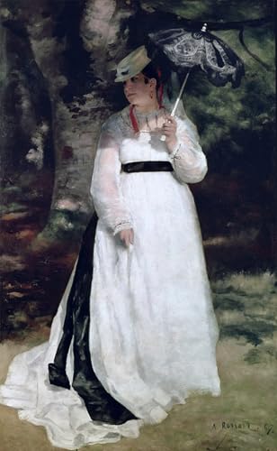 Portrait de Lise de Renoir Affiche Art Salon Style Classique et Cosy