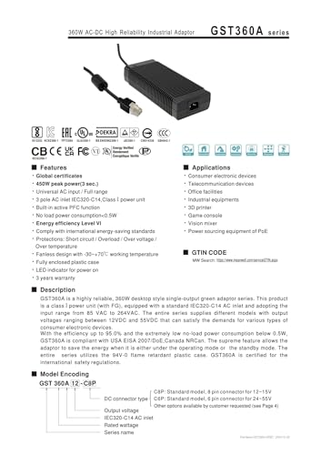 Bloc alimentation GST360A 360 W d'une précision absolue - 4
