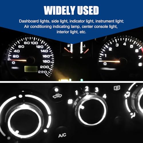 20 luces LED T5 para tablero de auto, color blanco miniatura 7