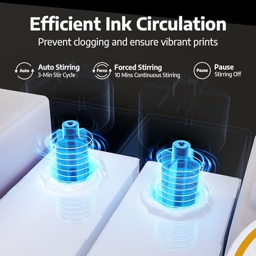 Image of OFFNOVA Immerge CISS DTF with Digital Display, White Ink Circulation System, Extension CISS Ink Tube and Waste Ink Tank /Collector for ET8550 ET8500 L1800 L800 L805 DTF Printer