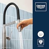 Grohe Miscelatore Monocomando per Lavello Essence New, Acciaio 30294DC0 - 3