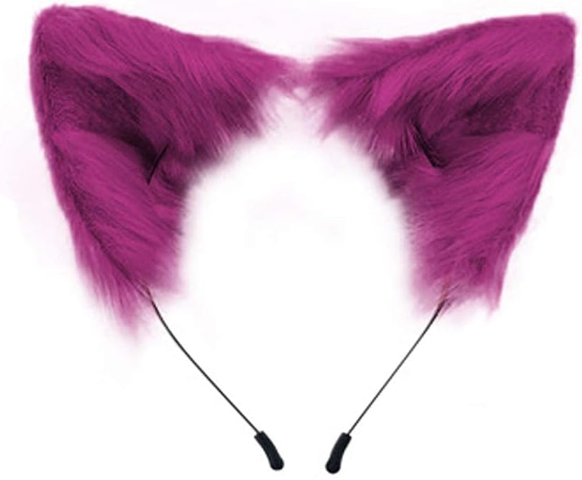 Handmade Fox Wolf Cat Ears Headwear Costume Accessories for Halloween Christmas Party