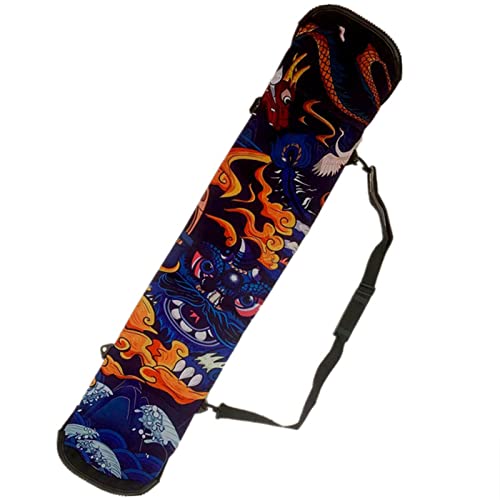 WEALTHY73 Snowboard Bag Snowboard Ski Bag SBR Elastic Diving Material Thickened Wear-Resistant Waterproof Single Shoulder Storage Bag,Cloud,155CM