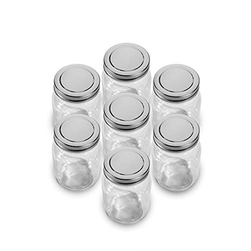 Image of Barton 20 Quart Water Bath Canner, Stainless Steel Canning Pot with Temperature Indicator, Tri-Ply Base, Rack & 7 Glass Jars, Home Food Preservation Kit for Jams, Jelly, Salsa & Pickling