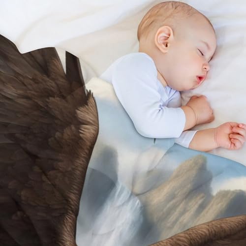 Couverture de canapé aigle en flanelle pour des soirées cocooning chaleureuses