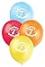 12" Happy 7th Birthday Latex Balloons, 6ct