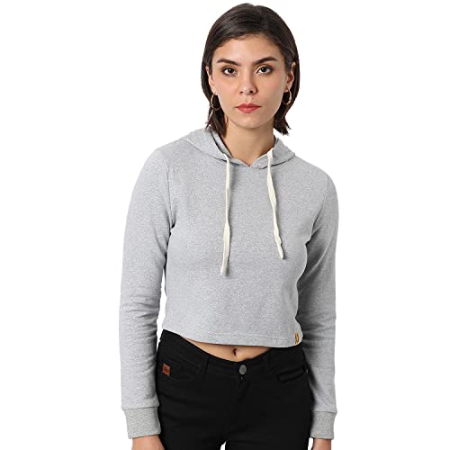 Image of PINACOLADA Women's Double Striped Hoodie with Ribbed Hem for Casual Wear | Hooded Neck | Long Sleeve | Pull On Closure | Cotton Sweatshirt Crafted with Comfort Fit for Everyday Wear