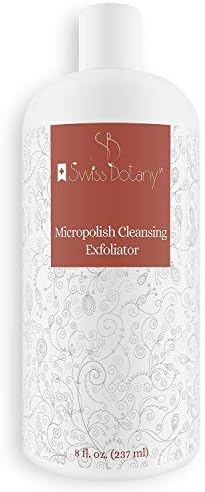 Swiss BotanyMicropolish Skin Cleansing & Exfoliating Face Scrub to Remove Dead Skin Cells, Dirt โ Face Exfoliator Scrub to Help Regulate Natural Oil Production & Reduce Redness - 8 fl oz