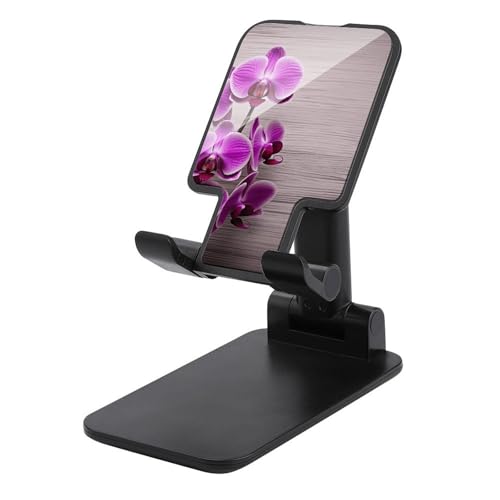 Support de téléphone réglable orchidée pour bureau au design épuré en silicone