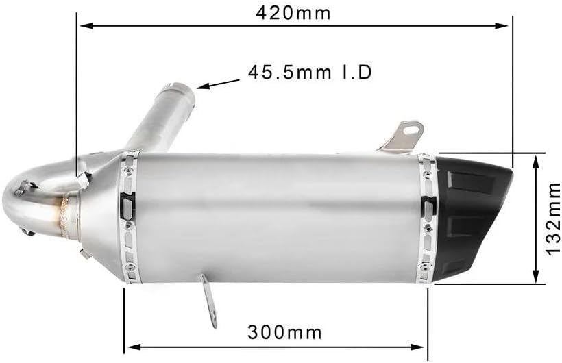 for Can Am for Renegade 1000/1000 XXC/XMR 2012 2013 2014 2015-2025 Motorcycle Escape ATV Exhaust Muffler with Link Pipe Slip-on