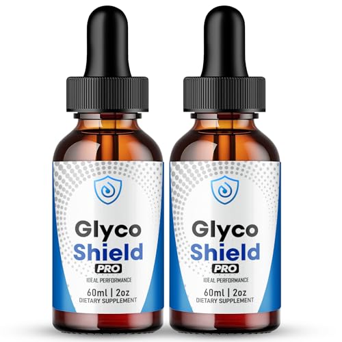 Glyco Shield Drops Official GlycoShield Blood Formula Support Supplement - Maximum Strength All Natural Formula to Maintain Overall Well Being & Healthy Energy Premium GlycoShield Reviews (2 Pack)