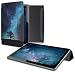 Produktbild kwmobile Huawei MediaPad T5 10 Hülle - Smart Cover Tablet Case Schutzhülle für Huawei MediaPad T5 10 - Galaxie Baum Wiese Design Blau Grau Schwarz