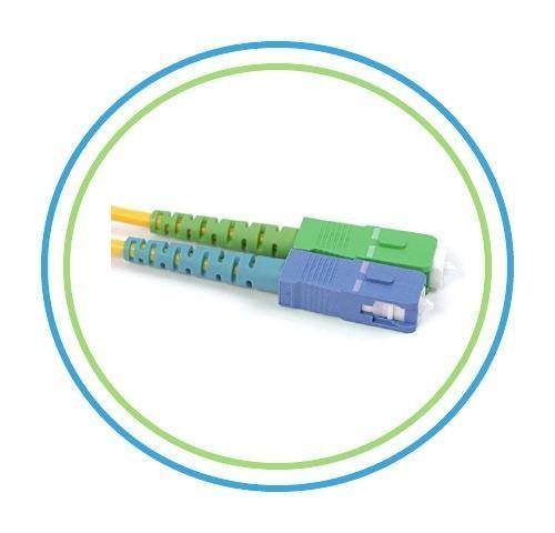 PacSatSales - Fiber Optic Patch Cable - Single Mode - SIMPLEX - OS1-9/125um (3M, SC/APC to SC)