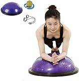 SRUYI Gymnastikbälle Balance Trainer Ball Pilates Yoga Halbkugel 58cm Lila Dome halbe Kugel Anti Slip Übung Gymnastikball for Home Office Fitness Training Weight Loss Balance Trainer-Ball