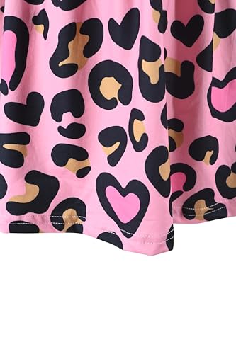 Image of Unique Baby Girls' Short Sleeve Everyday Printed Dresses for Kid and Toddler, Sizes 2T-12Y