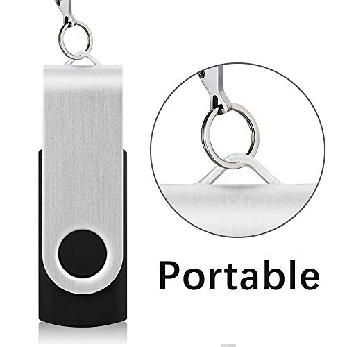 USB Flash Drive, 2.0 Thumb Drive for Computer/Laptop, High Speed Memory Stick for Storing Photo/Video/Music/File, External Data Storage Jump Drive with Rotated Design (1 TB)