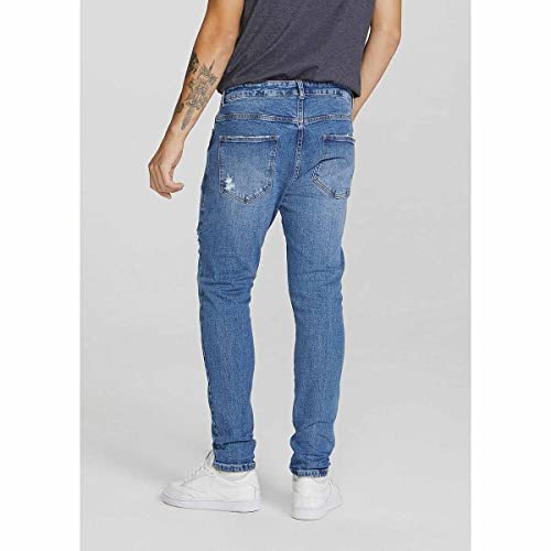Calça Jeans Masculina Skinny Com Elastano Azul 044