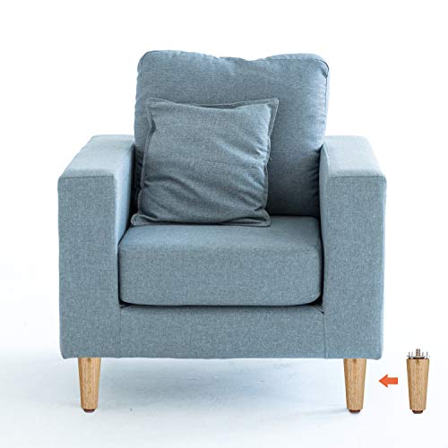 Full Set Furniture Legs 5" M8 Replacement Legs With Leg Mounting Plates & Felt Protectors,Tapered Wood Legs For Furniture Sofa Couch Ottoman Coffee Table Bench Chair #TOP1