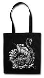 german ships ww1 Größe: 38 cm x 42 cm Urban Backwoods Viking Ship VIII Hipster Bag Beutel Stofftasche Einkaufstasche