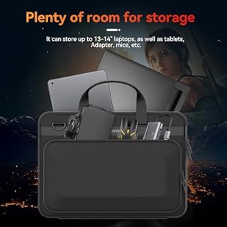 Smatree Hard Shell Laptop Bag for 13.4 inch ASUS ROG Flow Z13 2025/2023/2022 Gaming Laptop, for 13.4 inch ROG Flow X13 2023, for 14 inch ASUS TUF Gaming A14 2024 Copilot+ PC Hard Carry Case (A460)