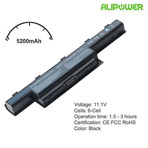 Alipower Laptop Battery Replacement For Acer As10D31 As10D41 As10D51 As10D61 As10D71 As10D73 As10D75 As10D81 5250 5336 5551 5552 5560 5733Z As5741 7251 7551 7741 7750 Gateway Nv55C Nv50A Nv53A Nv59C #TOP1