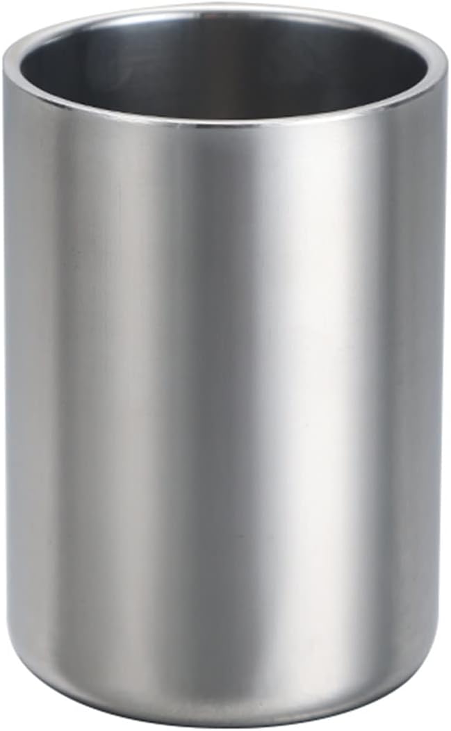 INLIMA Drinking Glasses 300ml Isolating Travel Mug Double Wall Stainless Steel Outdoor Cup Carabiner Hook Heat Resistance