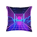 Vaporwave Synthwave Retroverse 80s 90s Aesthetic Art Throw Pillow