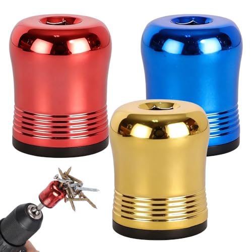 Image of Screwdriver Head Magnetic Ring, Removable Household Tool for Drills, Universal Removable Household Tool Drill Bit Holder for Hex Screwdrivers&PowerBits, Mechanics, Carpenters (3pcs)