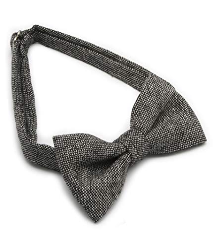 Ruth&Boaz Men's Wool Blend Bow Tie(Tweed Black) #TOP2