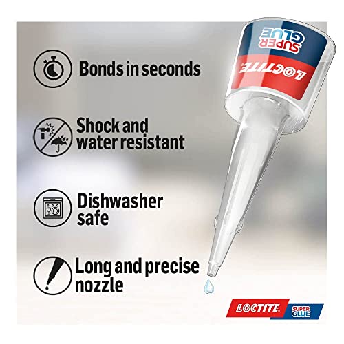 Loctite Precision, Strong All Purpose Liquid Adhesive for Accurate Repairs, controlled application on hard to reach surfaces, bonds in seconds, waterproof, multi material, DIY, super glue, 5g (Image - 3)