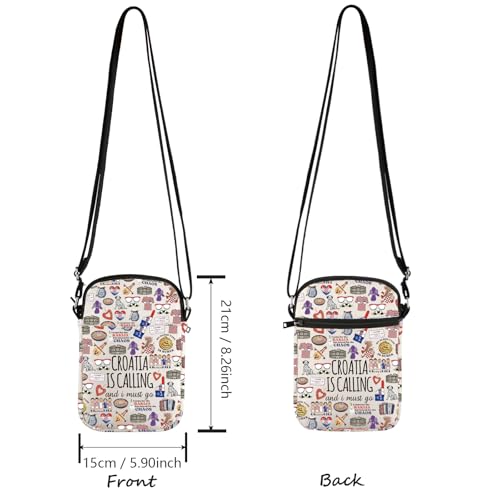 Lywjyb Birdgot Croatia Themed Crossbody Bag Moving to Croatia Gift Croatia Travel Gift Croatia Landmarks Gift2