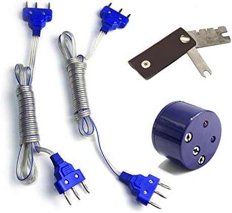 LEONARK Fencing Saber Foil Epee Body Cord Head Wire Mask Wire Foil Point Tip Tape Fencing Electric Sword Tester Beeping Testing Box Test Gauge Fencing Tool Kit