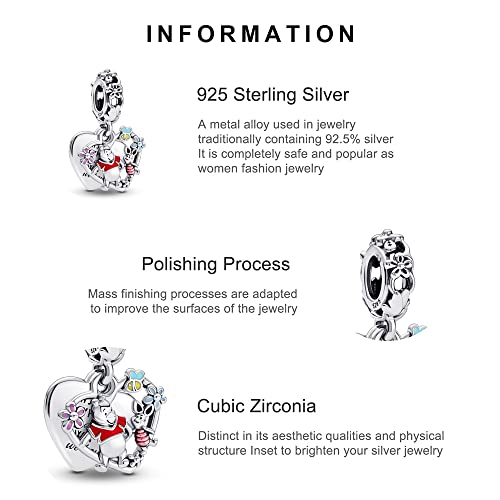 Jewelry Movie Heros Character Charms for Women Bracelets and Necklaces in 925 Sterling Silver,Mother's Day Birthday Christmas2
