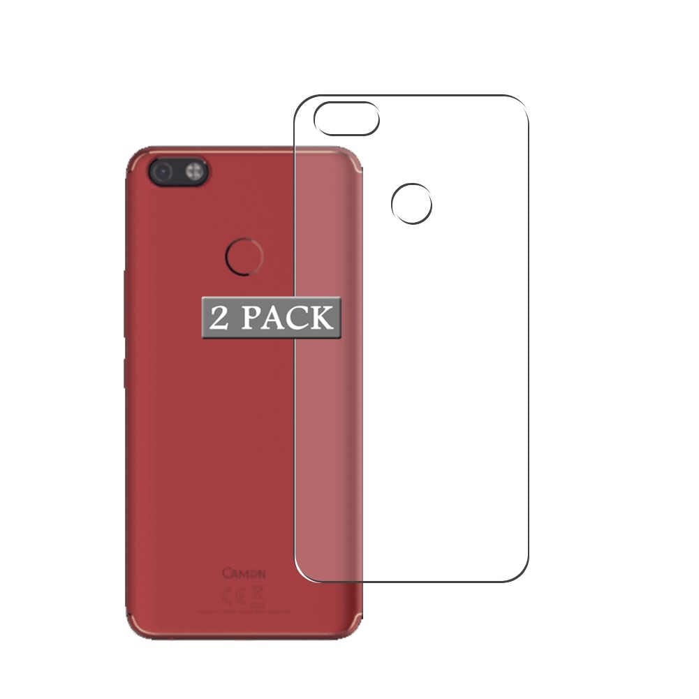 2-Pack Back Protector Film, compatible with TECNO Camon iClick TPU Guard Cover Skin Sticker [ Not Front Tempered Glass Screen Protectors ]