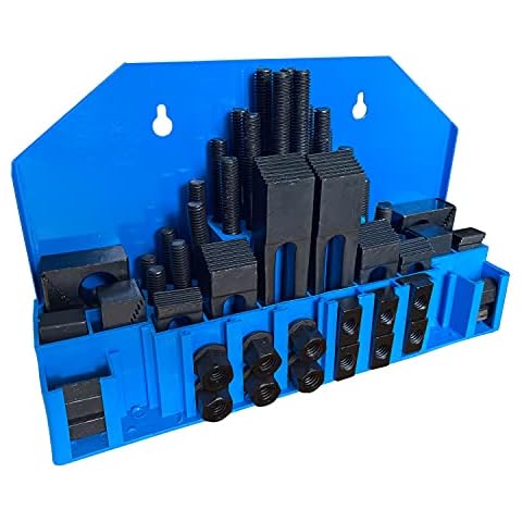 Bonate 58-teiliges Klemm-Set für Bridgeport Mühlen, 7/16 Zoll Schlitz, 0,95 cm Bolzen Cover