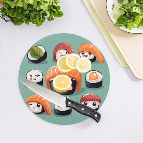 Planche à découper en verre pour comptoir de cuisine résistante et durable