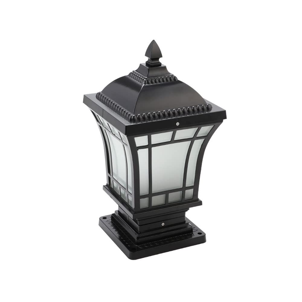 Lanterne d'extérieur E27 étanche pour pilier et pelouse de jardin