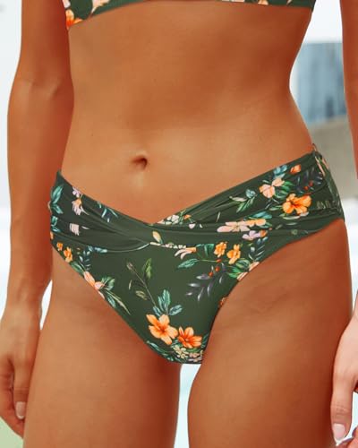 Image of Yonique Women Two Piece Bathing Suits Push Up Bikini Set Halter Swimsuit Vintage Swimwear