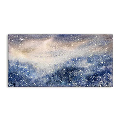 Photo sur verre trempé abstraction snow winter de qualité supérieure 120x60