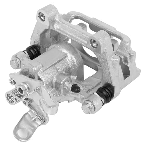 Image of Detroit Axle - 2pc Rear Brake Calipers for Volkswagen Jetta Golf Passat Eos GTI Beetle for Audi A3 Quattro Disc Brake Calipers with Brackets Replacement