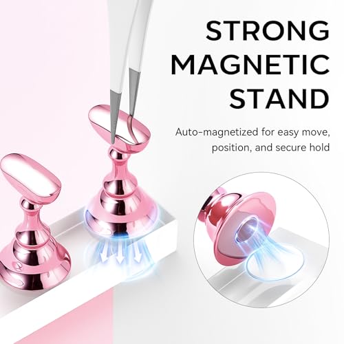 Image of Makartt Nail Stand for Nails Art Display Practice Nail Holder for Painting Nails Stand for False Nail Press On Designs Magnetic Fake Nail Holder with 1M Double-sided Tape For Home DIY Salon Supplies