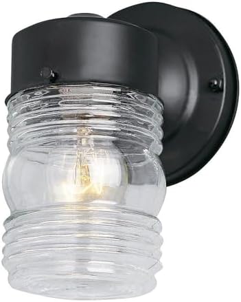 Maxim Side Door - 1 Light Outdoor Wall Lantern-Black Finish