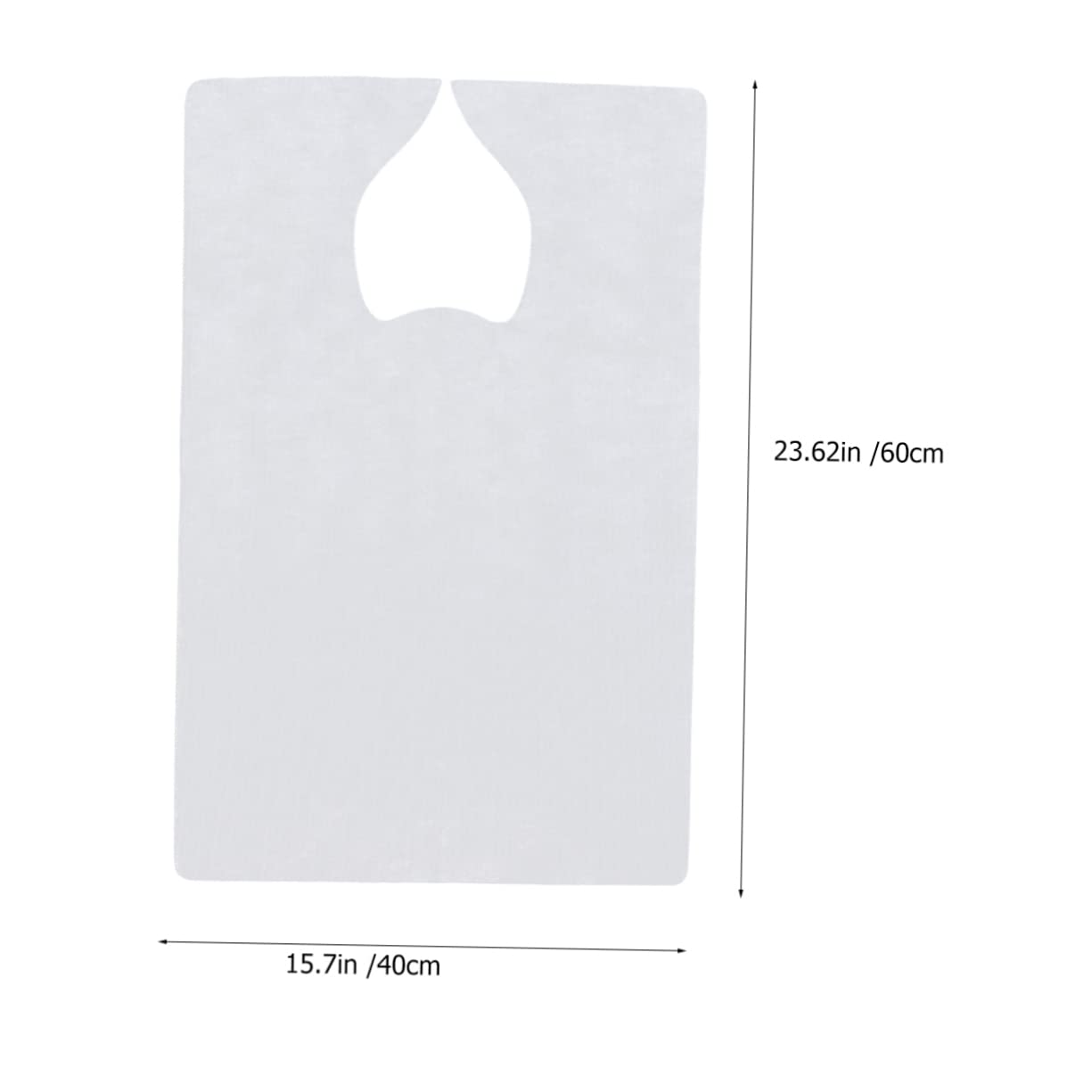 DOITOOL 20pcs Pure Household Cooking Aprons Chef Apron Disposable Nonwovens Easy to Use Carry 60x40cm White